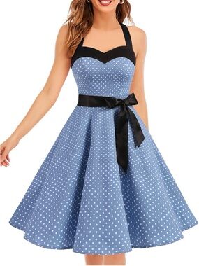 DRESSTELLS Women's Vintage 1950s Cocktail Dress, Retro Tea Party medium
